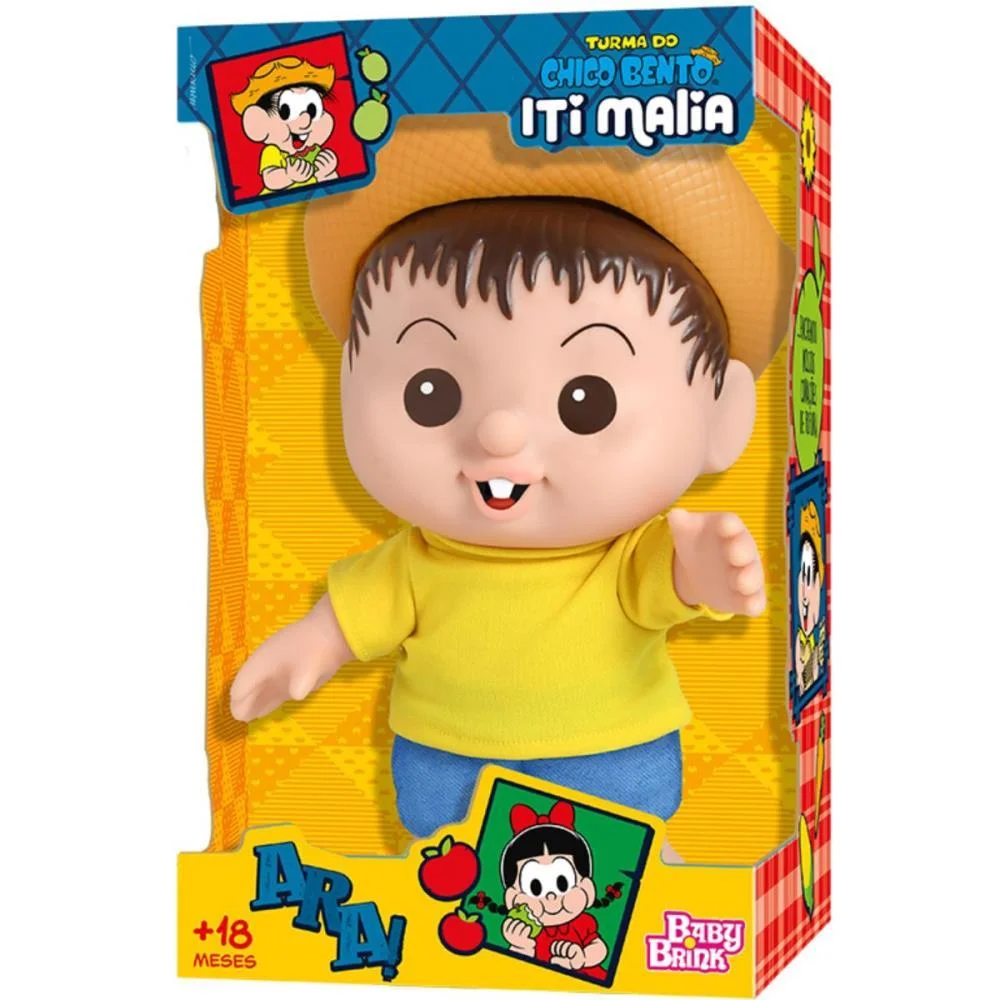 BONECA T.MONICA CHICO BENTO 26CM BABY BRINK (UNIDADE) - imagem 4