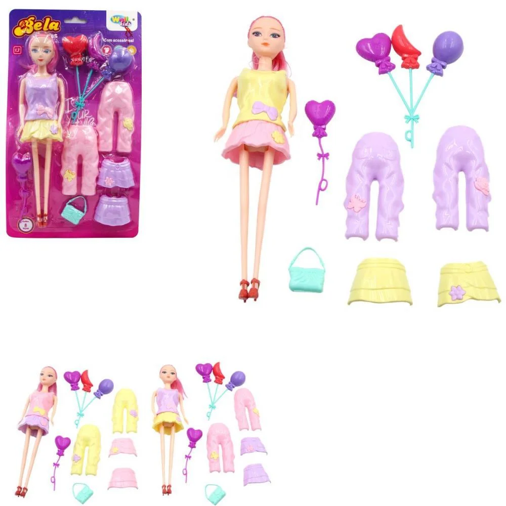 BONECA MILA DRESS C/ ACESSORIOS (S) WELLMIX (BLISTER) - imagem 3