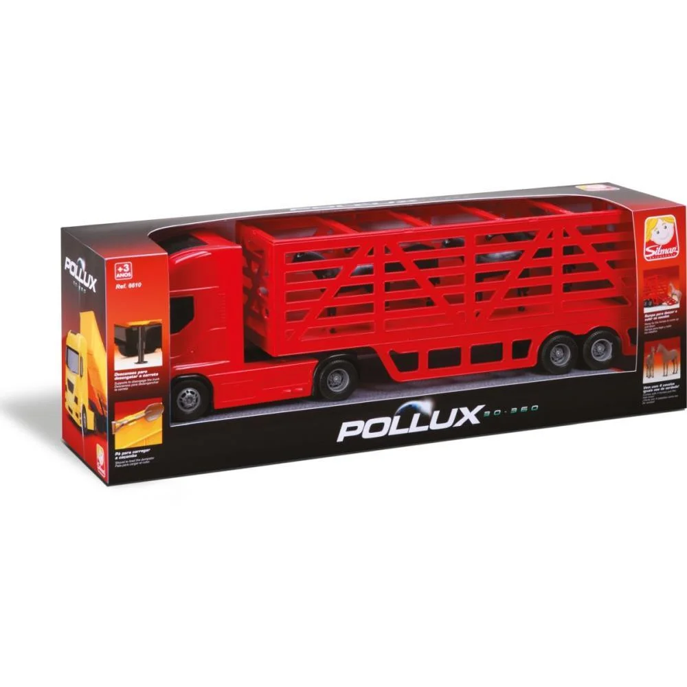 CAMINHAO POLLUX 30-360 HARAS C/CAVALOS SILMAR BRINQUEDOS (UNIDADE) - imagem 4