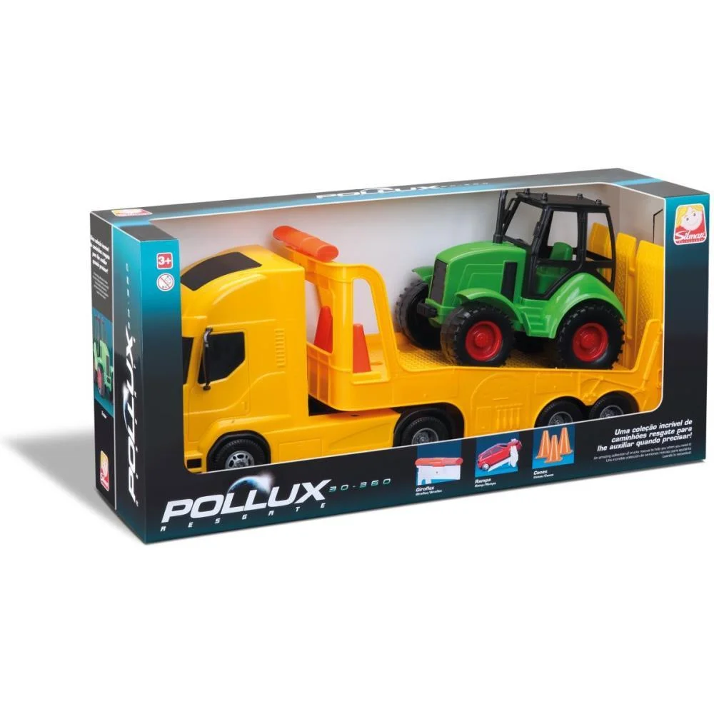 CAMINHAO POLLUX RESGATE TRATOR SILMAR BRINQUEDOS (UNIDADE) - imagem 4