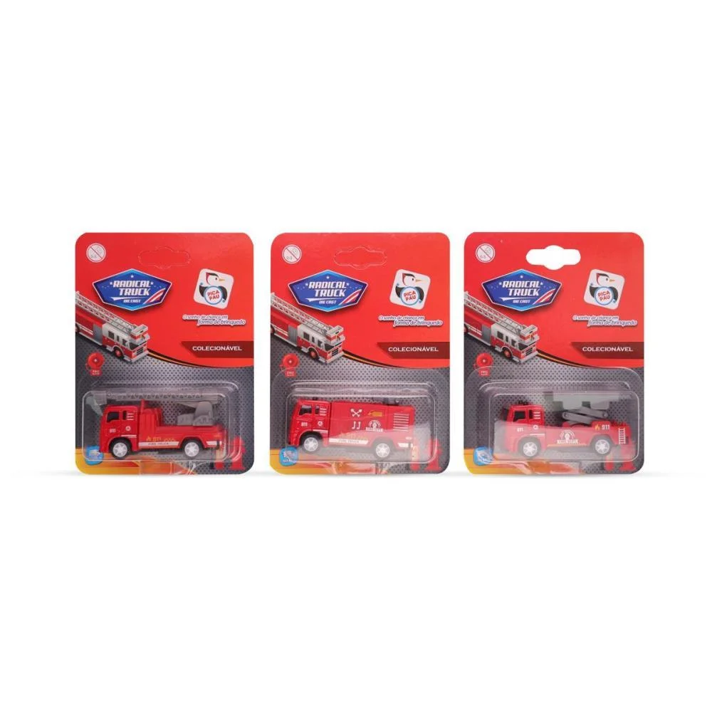 CAMINHAO RADICAL TRUCK METAL COLE.RESGA PICA PAU (UNIDADE) - imagem 4