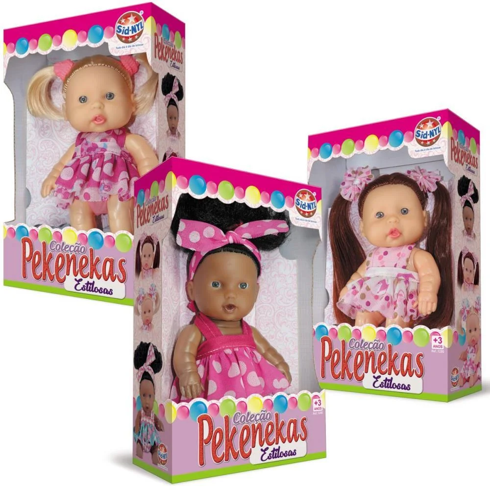 BONECA PEKENEKAS ESTILOSAS 18,5 SORT. SID-NYL (UNIDADE) - imagem 3