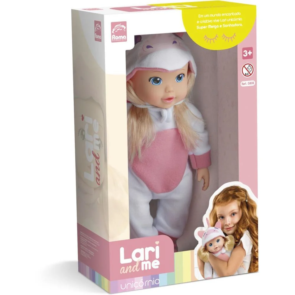 BONECA LARI AND ME UNICORNIO 34CM. ROMA (UNIDADE) - imagem 3