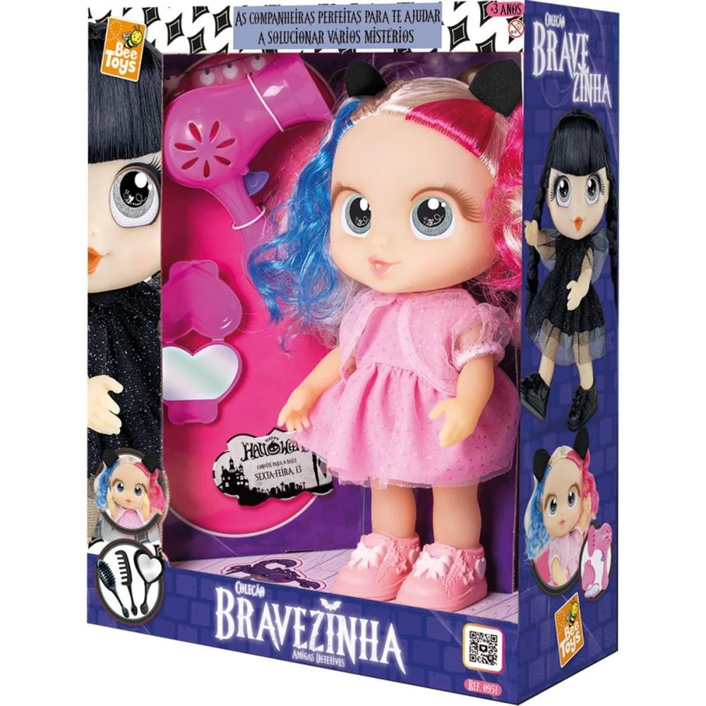 BONECA BRAVEZINHA AMIGA DETETIVE 31CM BEE TOYS (UNIDADE) - imagem 6