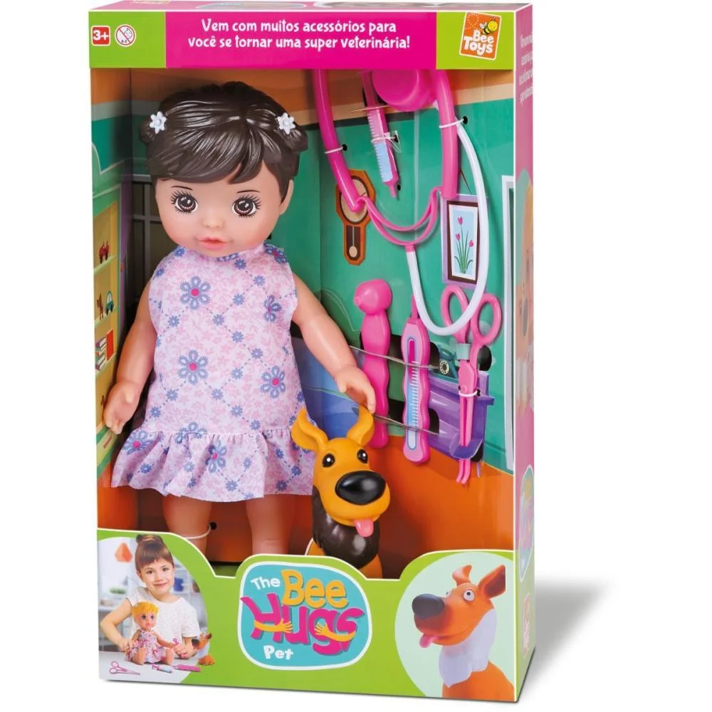 BONECA BEE HUGS PET C/ACESSORIOS (S) BEE TOYS (UNIDADE) - imagem 9