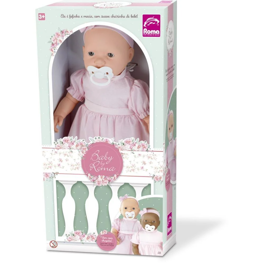 BONECA BABY BY ROMA C/TIARA 50CM. ROMA (UNIDADE) - imagem 5