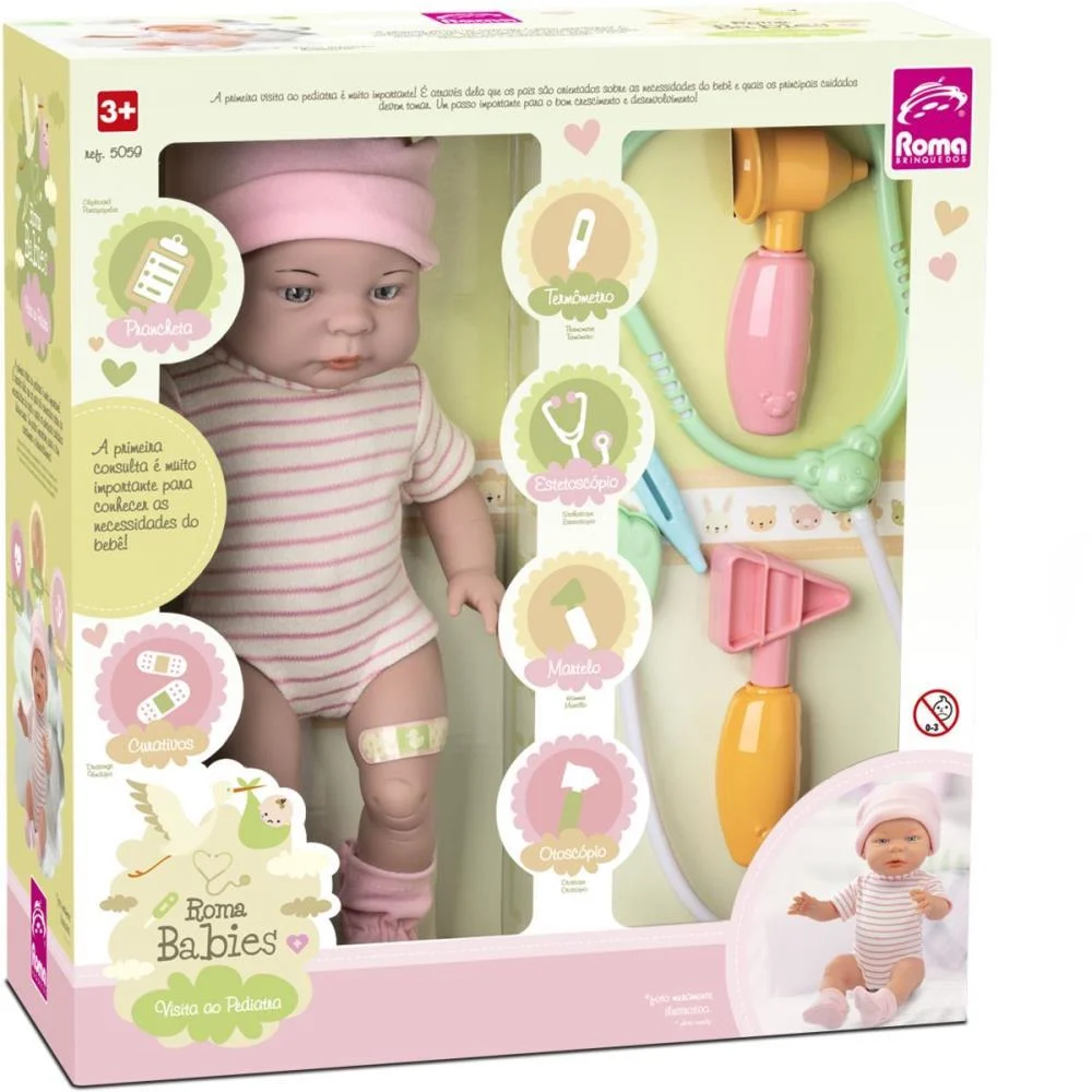 BONECA ROMA BABIES VISITA AO PEDIATRA ROMA (UNIDADE) - imagem 5