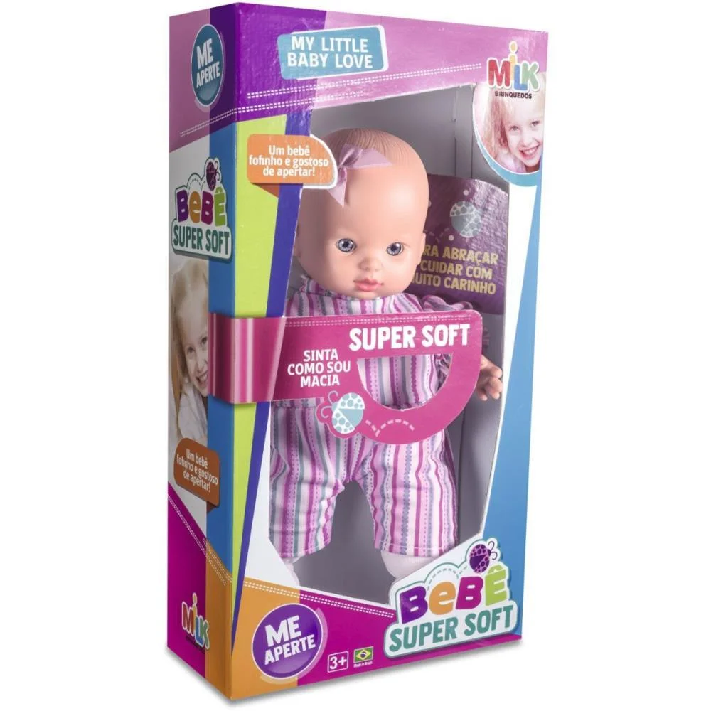 BONECA BEBE SUPER SOFT 30CM MILK (UNIDADE) - imagem 2