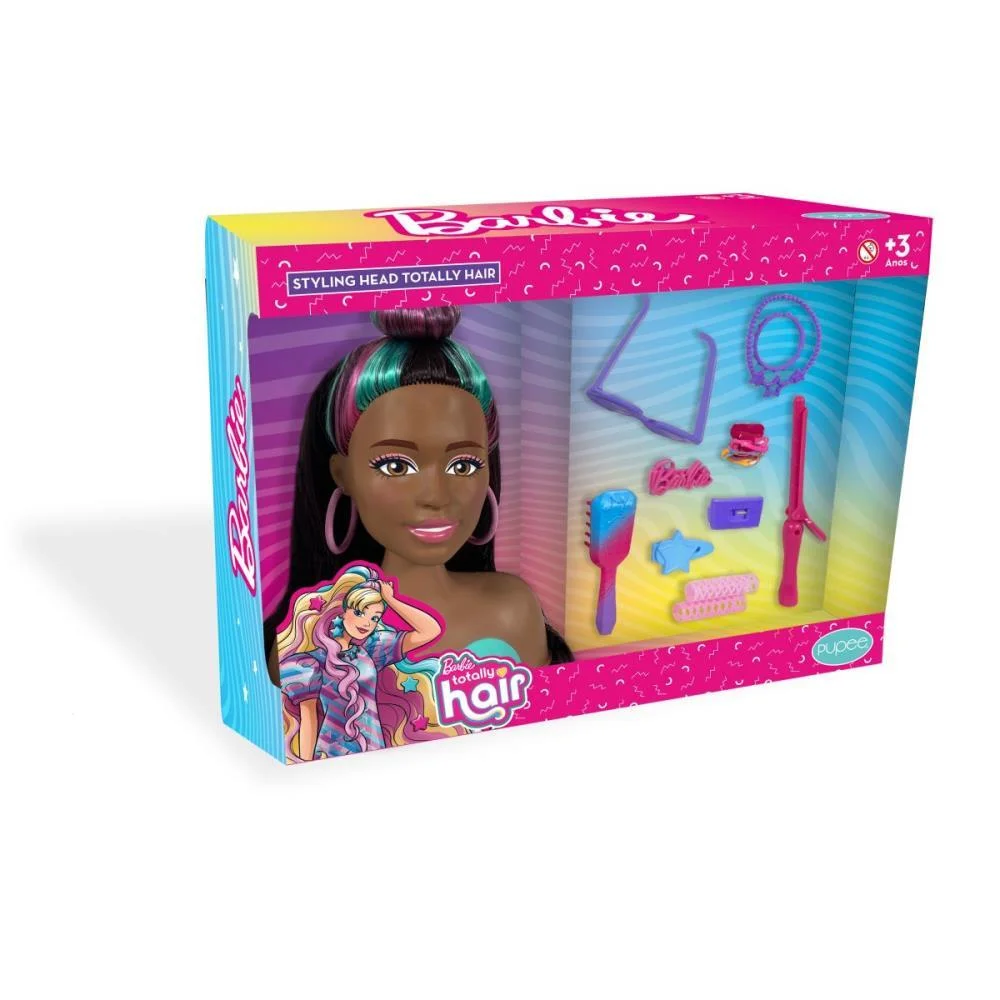 BONECA BARBIE STYLING TOTALLY HAIR VD PUPEE BRINQUEDOS (UNIDADE) - imagem 5