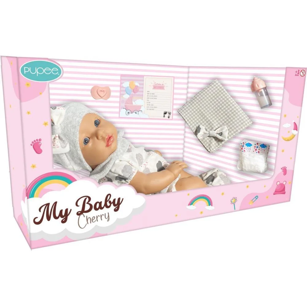 BONECA MY BABY CHERRY CUIDADOS PUPEE BRINQUEDOS (UNIDADE) - imagem 5