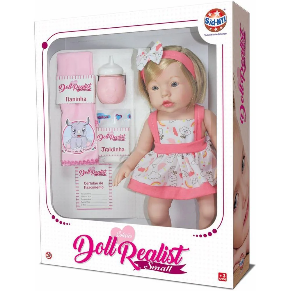BONECA REALIST SMALL LOIRA 37,5CM SID-NYL (UNIDADE) - imagem 5