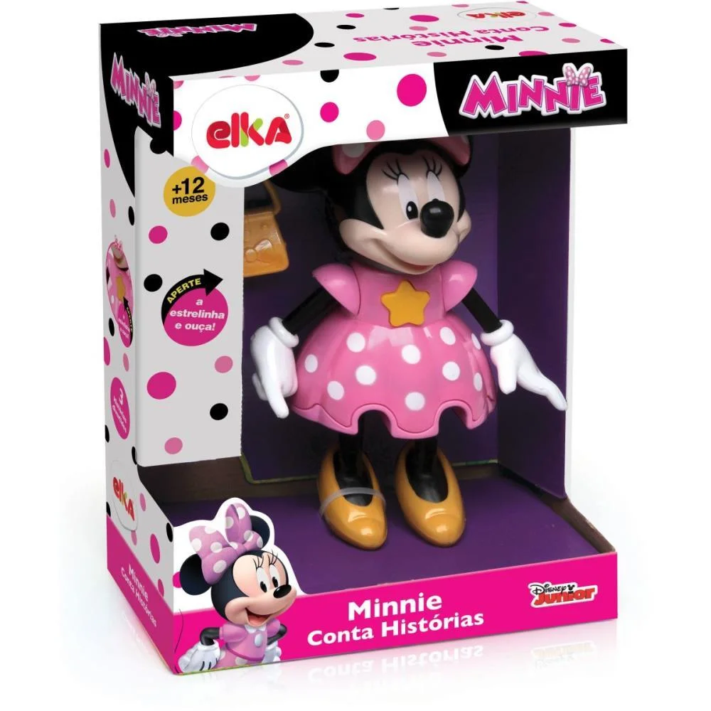 BONECA COM MECANISMO MINNIE CONTA HISTORIAS 25CM. ELKA (UNIDADE) - imagem 2