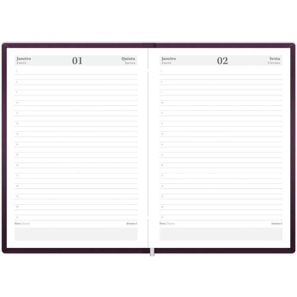AGENDA 2026 CAPRI BLANQUET 176F.135X192MM FORONI (PCT.C/05) - imagem 6