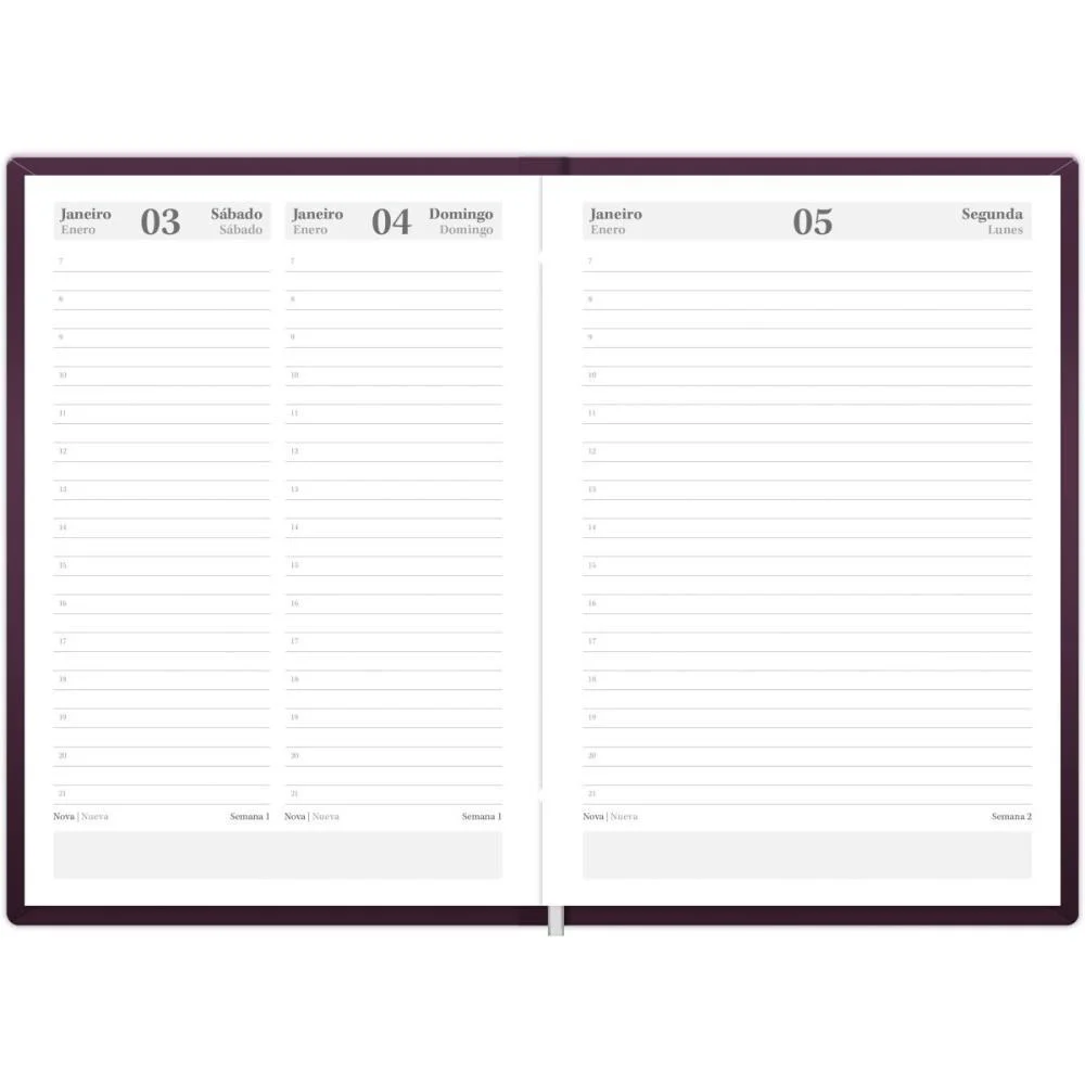AGENDA 2026 CAPRI BLANQUET 176F.135X192MM FORONI (PCT.C/05) - imagem 7