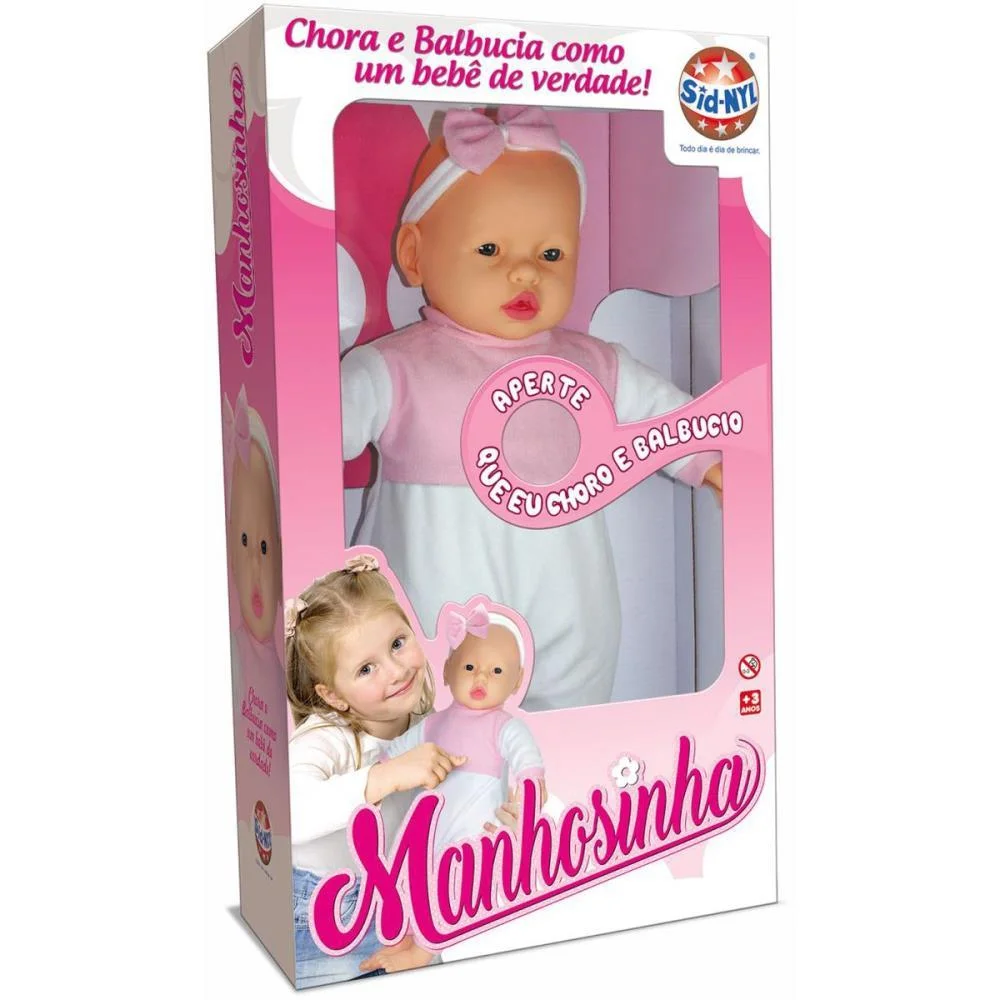 BONECA COM MECANISMO MANHOSINHA 48CM SID-NYL (UNIDADE) - imagem 5