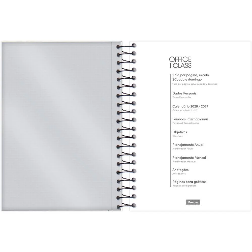AGENDA 2026 OFFICE CLASS 176F.130X188MM FORONI (PCT.C/05) - imagem 6