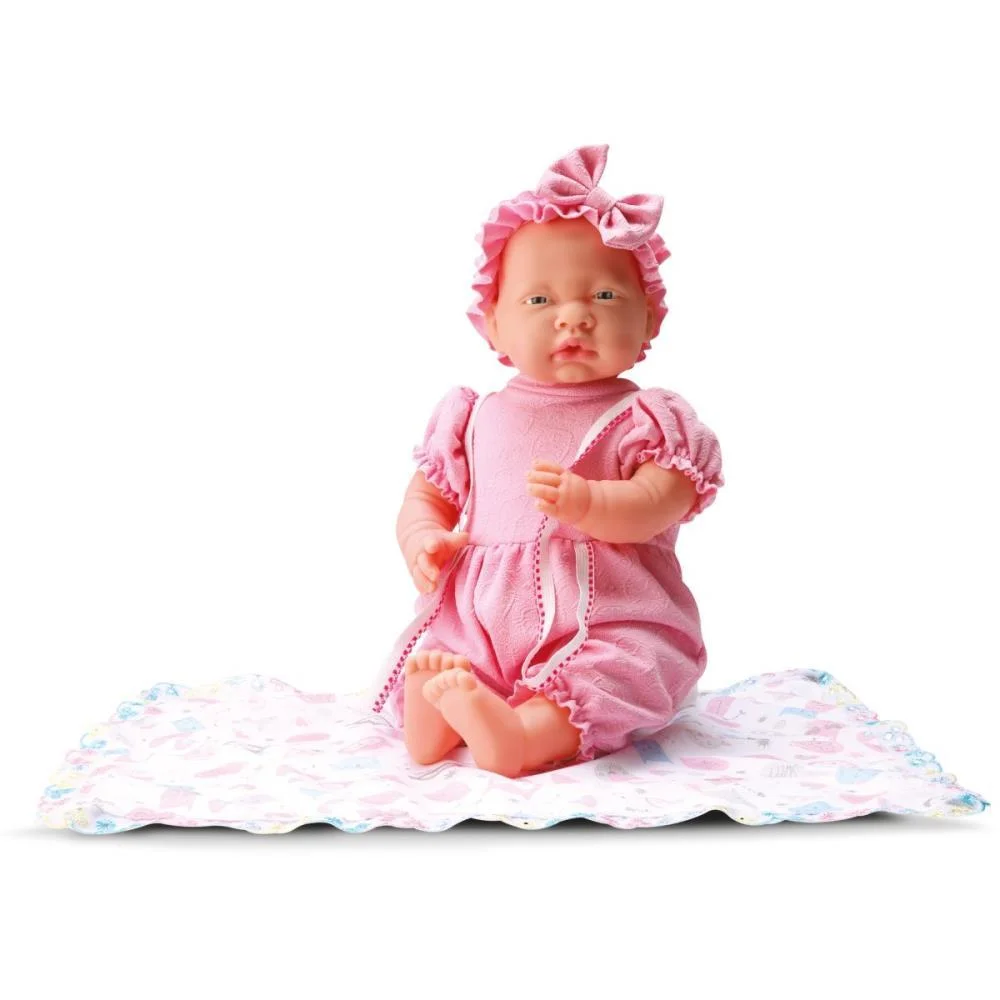 BONECA COM MECANISMO NEW VALENTINA 37CM C/MANTINHA BEE TOYS (UNIDADE) - imagem 4