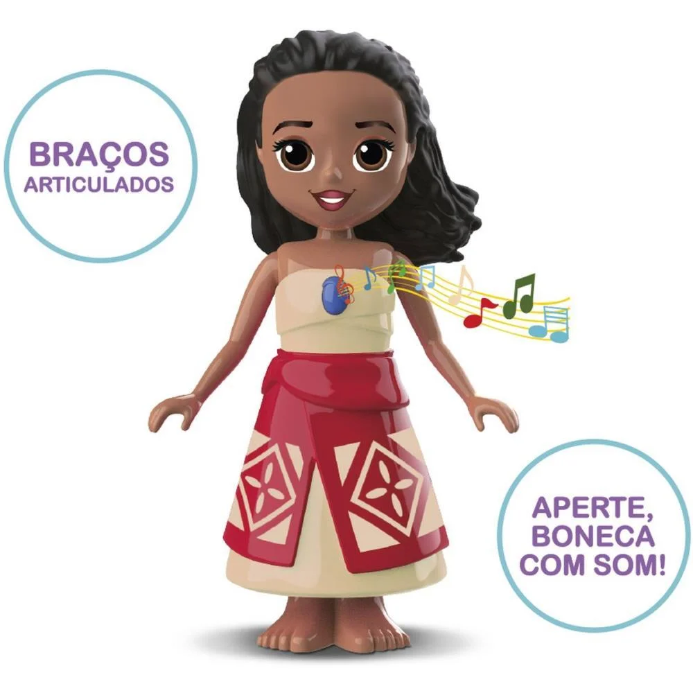 BONECA COM MECANISMO MOANA 20CM ELKA (UNIDADE) - imagem 3