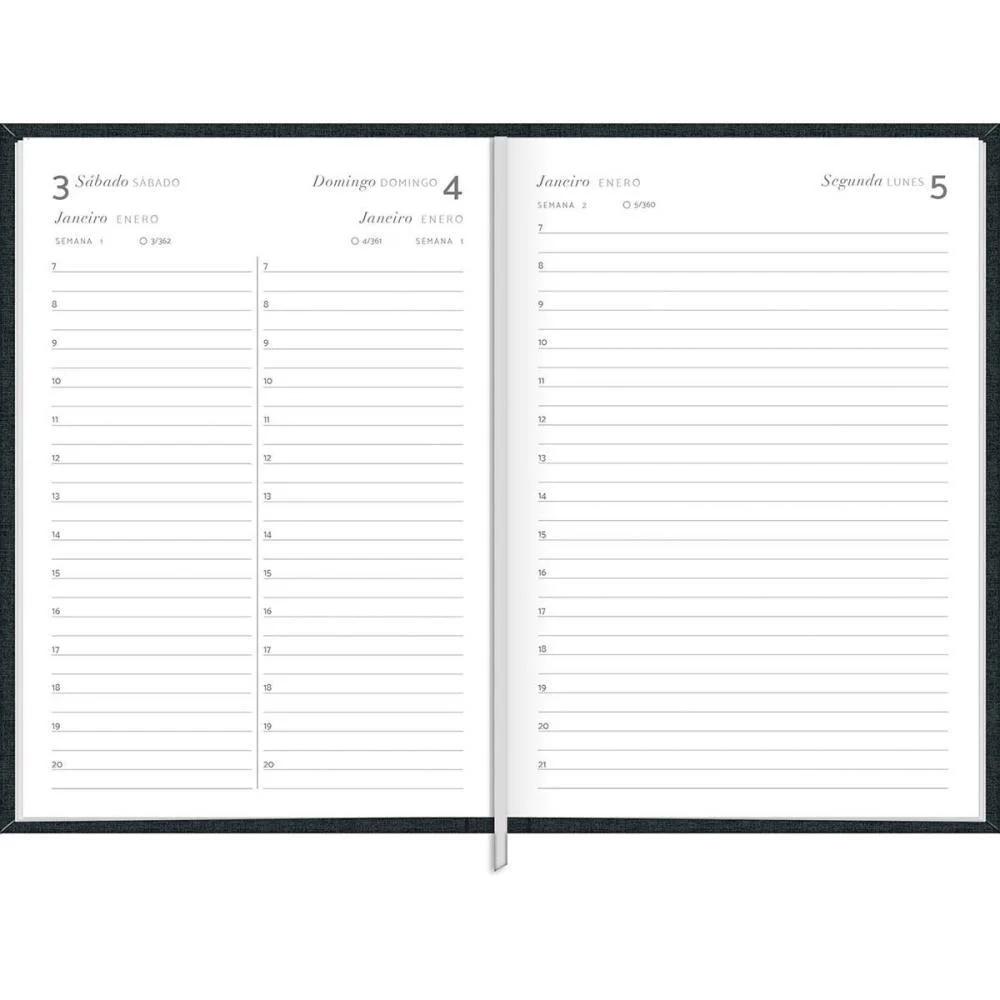 AGENDA 2026 MILANO PRETA COST 176F 134X192 TILIBRA (PCT.C/04) - imagem 5