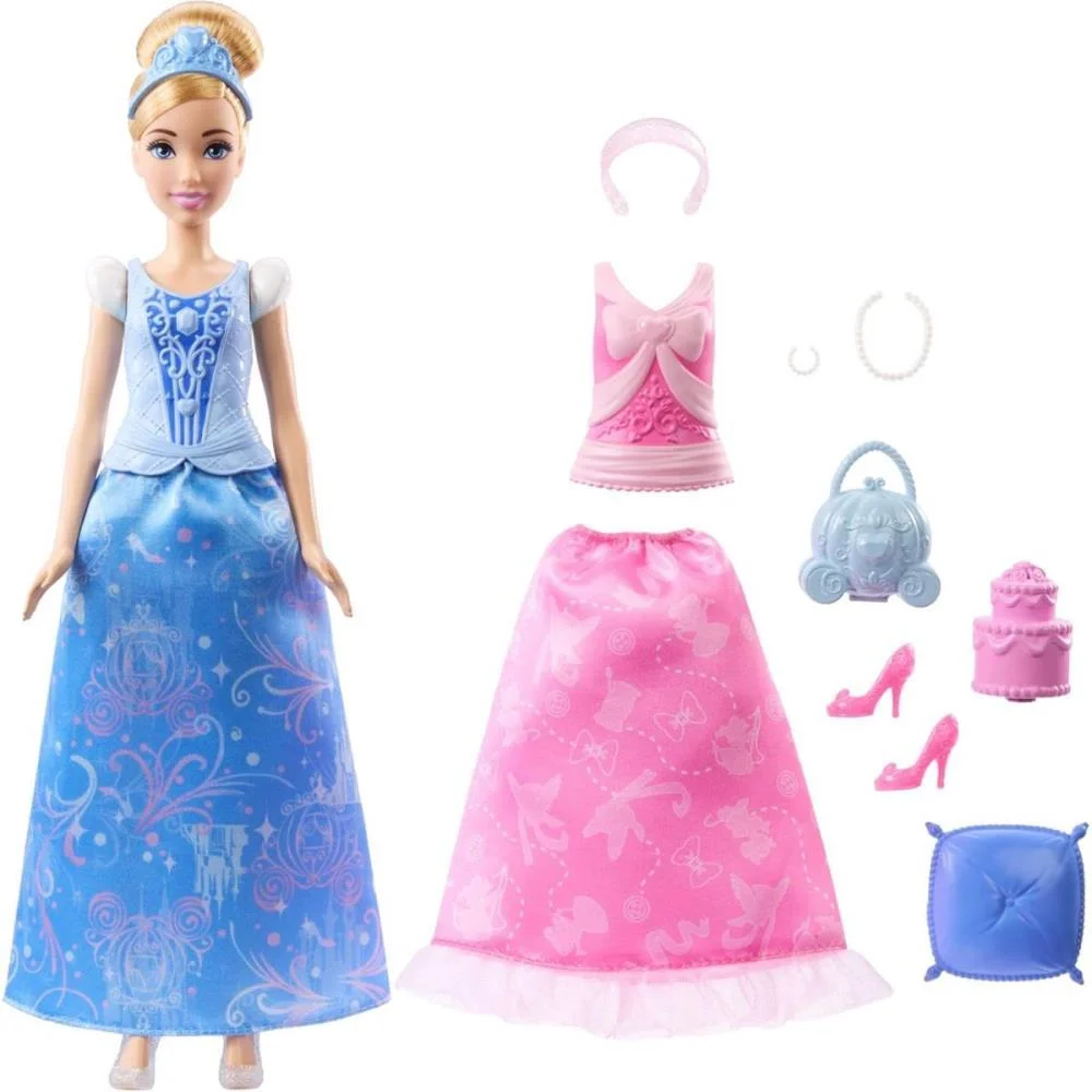 BONECA DISNEY PRINCESA CINDERELA FASHIO 2EM1 MATTEL (UNIDADE) - imagem 2