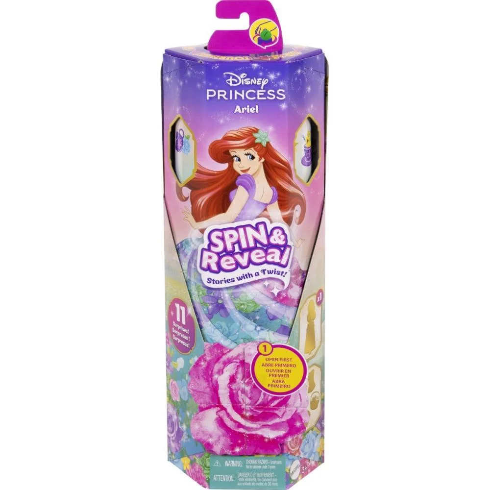 BONECA DISNEY PRINCESA ARIEL SPIN E REVEAL MATTEL (UNIDADE) - imagem 10
