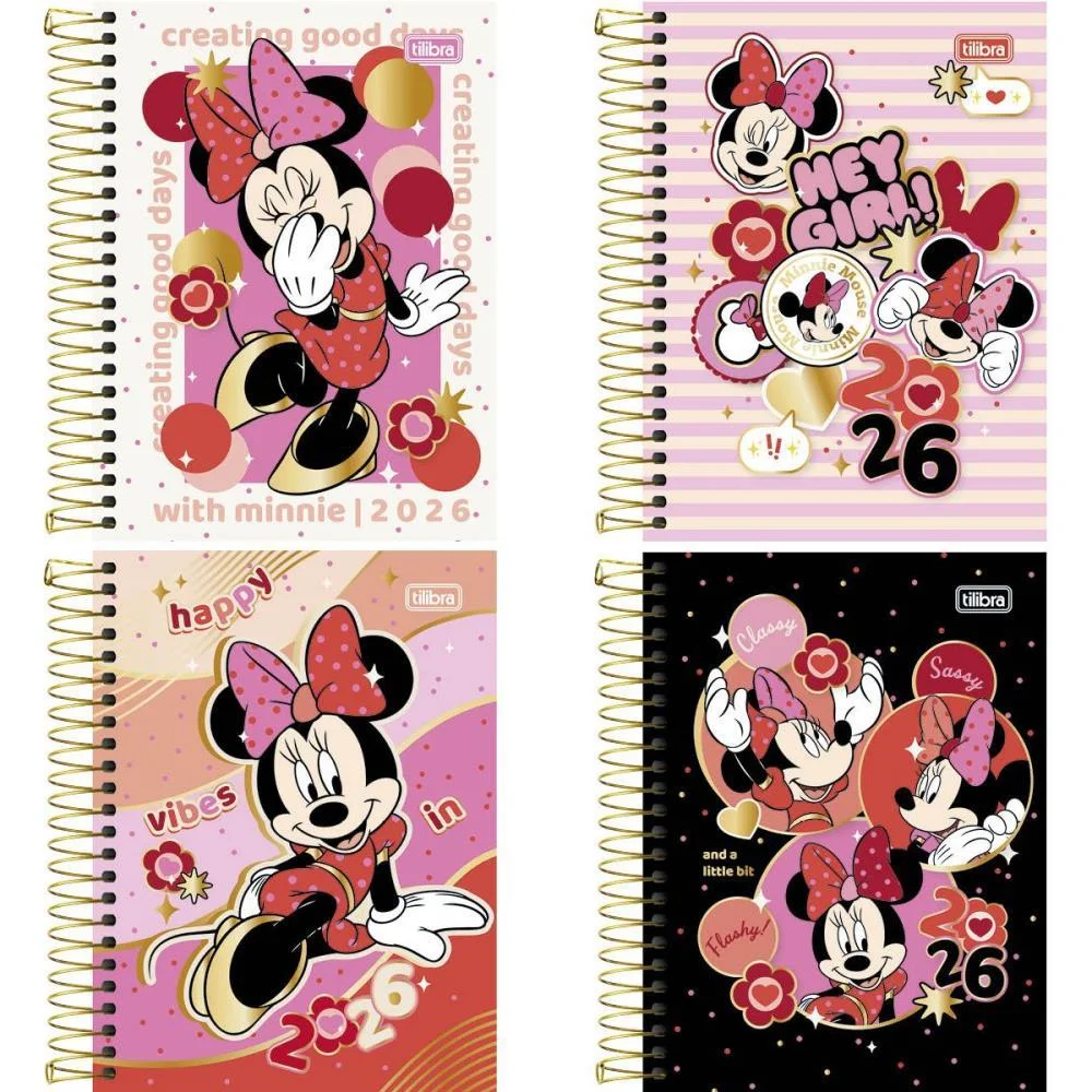 AGENDA 2026 MINNIE CD ESP 176FLS 117X164MM TILIBRA (PCT.C/05) - imagem 2