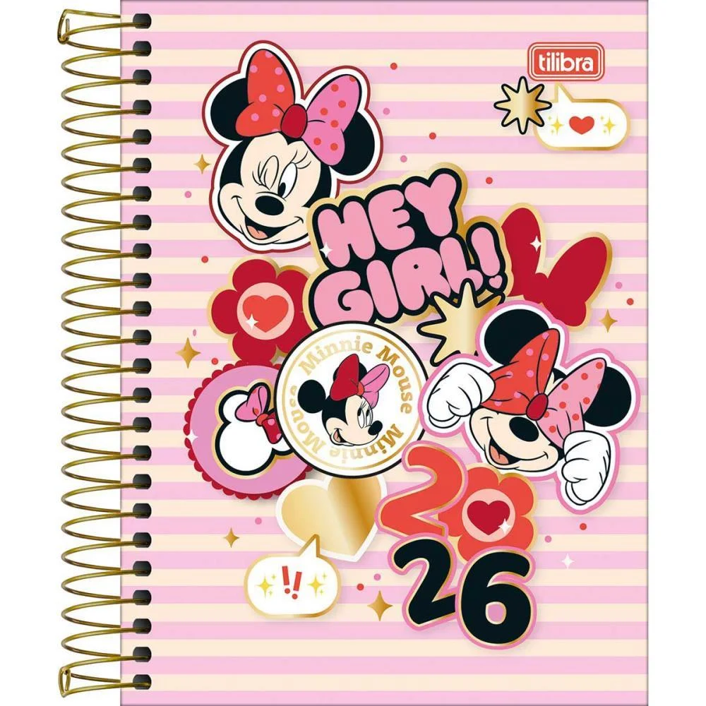 AGENDA 2026 MINNIE CD ESP 176FLS 117X164MM TILIBRA (PCT.C/05) - imagem 5