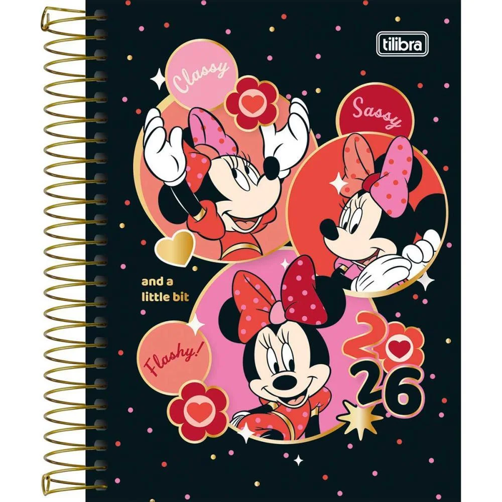 AGENDA 2026 MINNIE CD ESP 176FLS 117X164MM TILIBRA (PCT.C/05) - imagem 6