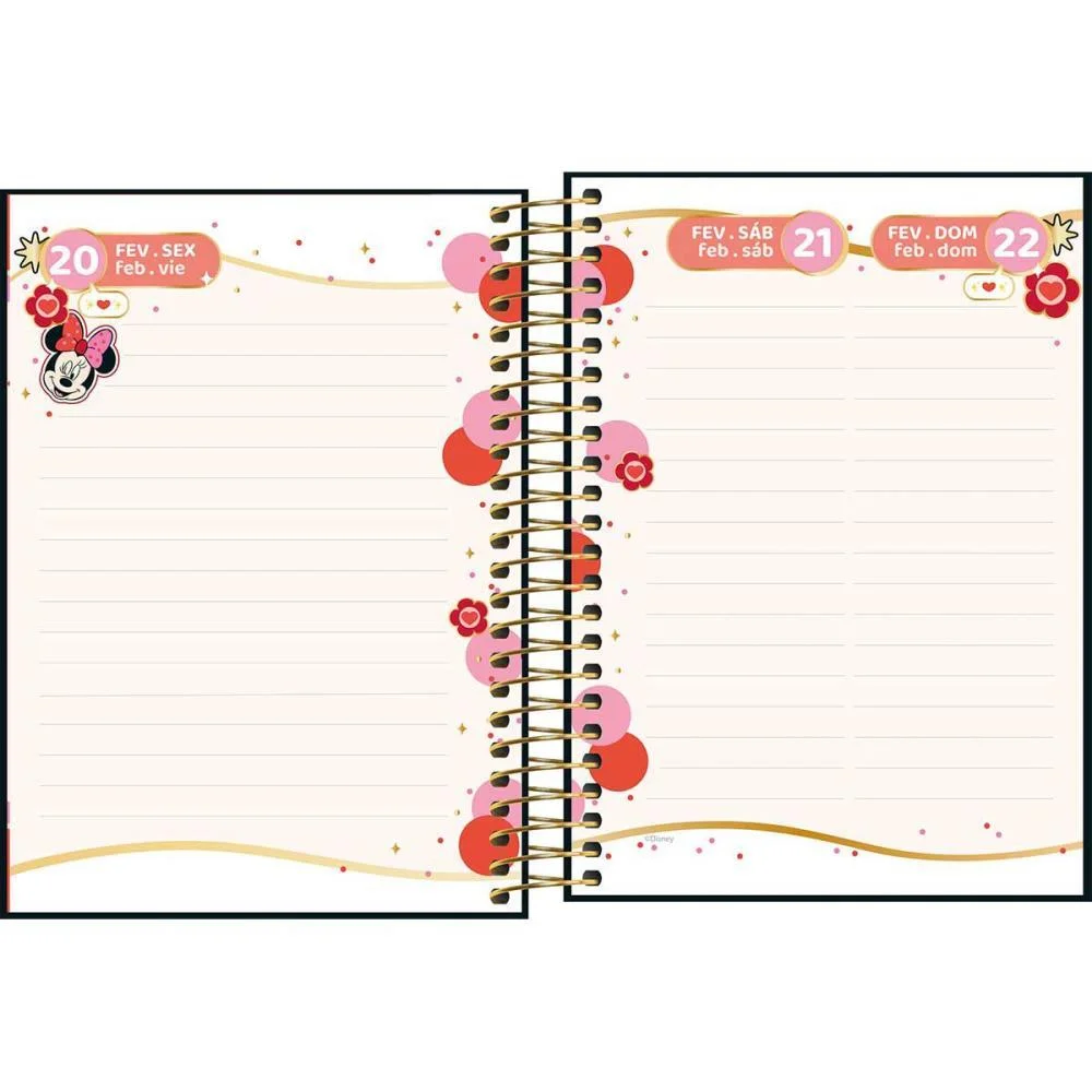 AGENDA 2026 MINNIE CD ESP 176FLS 117X164MM TILIBRA (PCT.C/05) - imagem 9