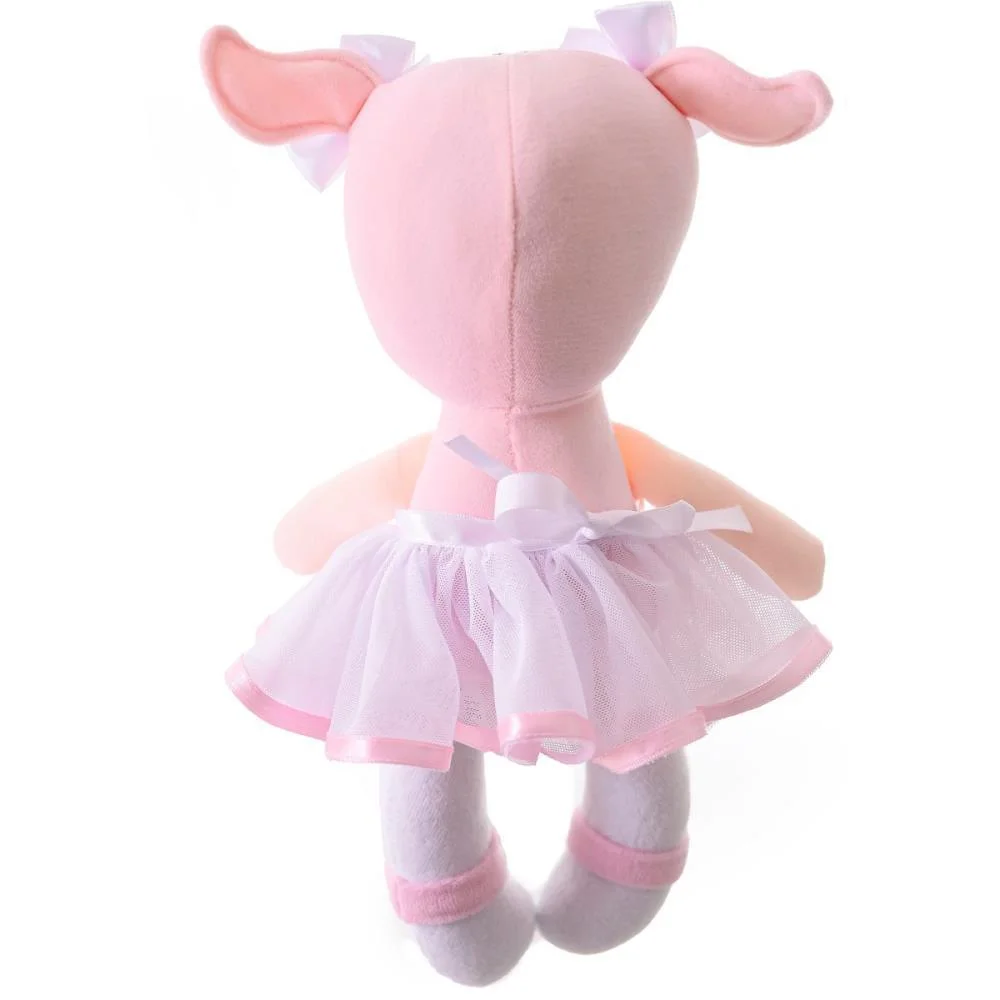 BONECA DE PELUCIA BIA CABELO ROSA 35CM ZIP (UNIDADE) - imagem 3