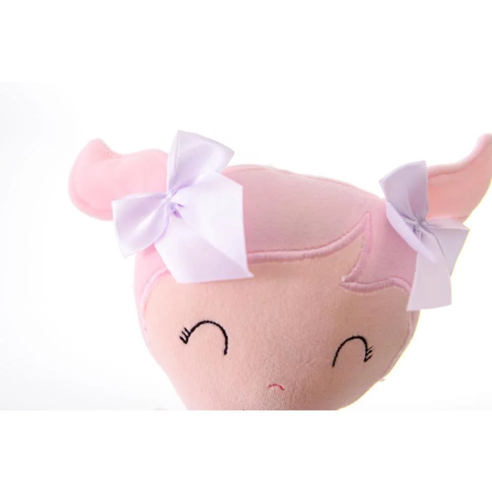 BONECA DE PELUCIA BIA CABELO ROSA 35CM ZIP (UNIDADE) - imagem 5