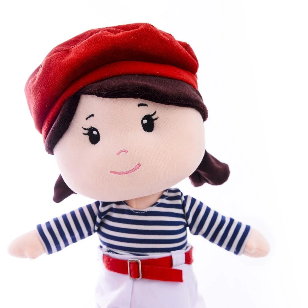 BONECA DE PELUCIA MAITE BOINA VERMELHA 35CM ZIP (UNIDADE) - imagem 3