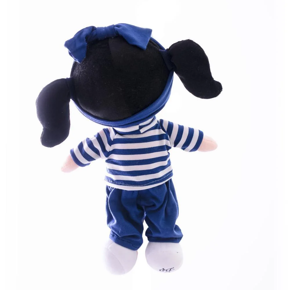 BONECA DE PELUCIA ANAJU CABELO PRETO 35CM ZIP (UNIDADE) - imagem 4