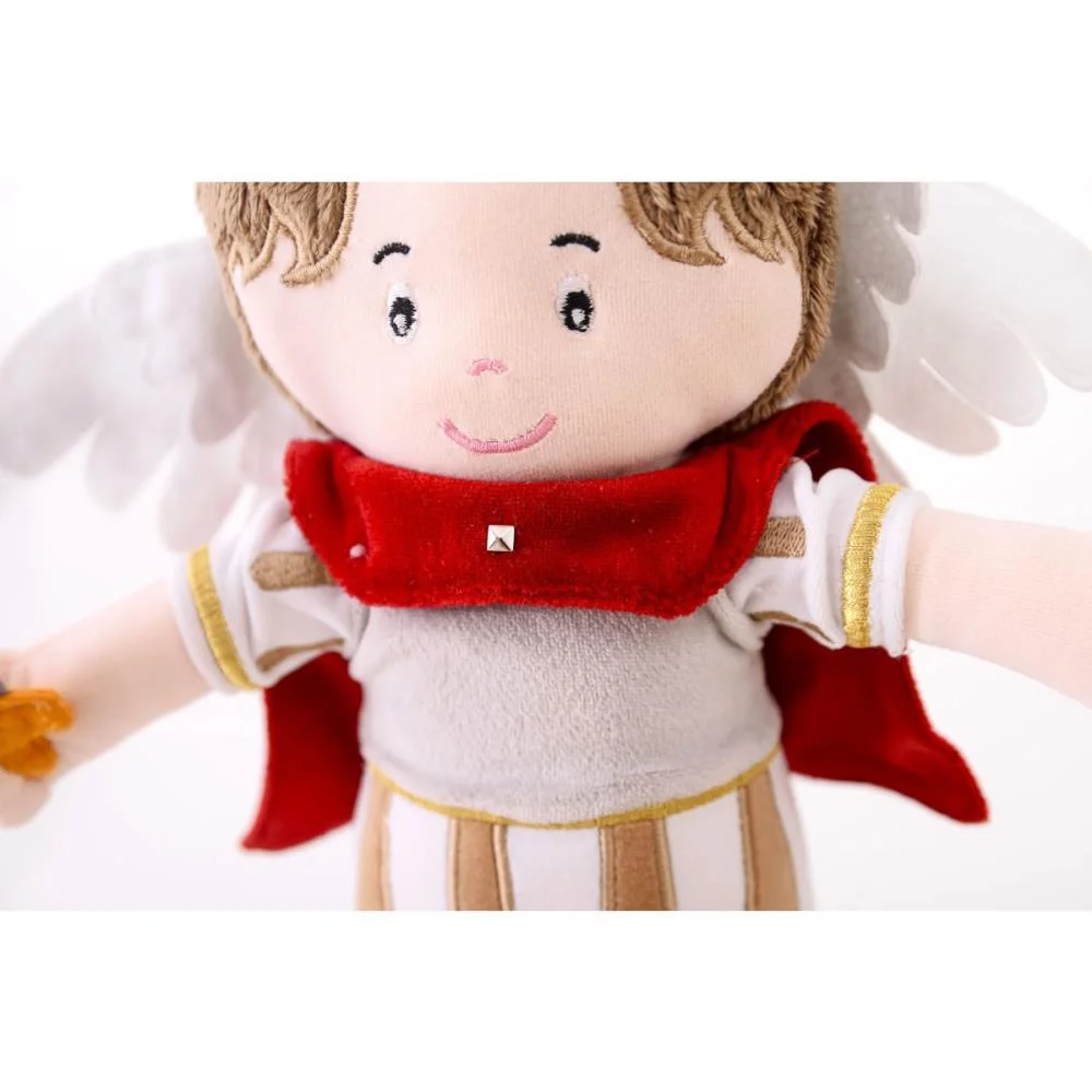 BONECA DE PELUCIA RELIGIOSO SAO MIGUEL 32CM ZIP (UNIDADE) - imagem 5