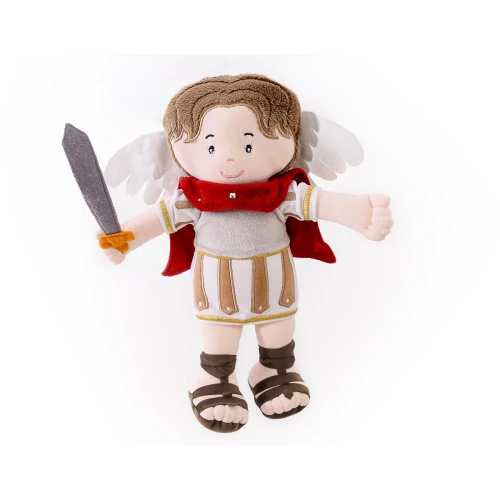 BONECA DE PELUCIA RELIGIOSO SAO MIGUEL 32CM ZIP (UNIDADE) - imagem 6