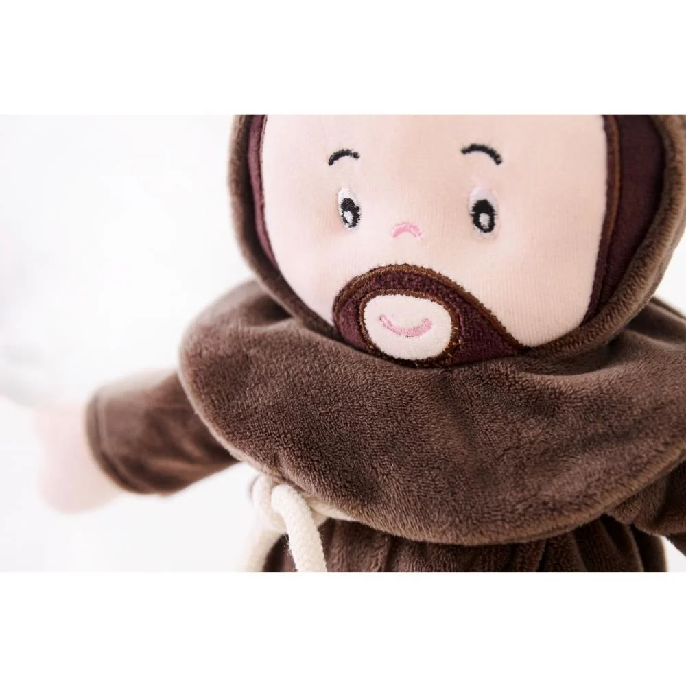 BONECA DE PELUCIA RELIGIOSO SAO FRANCISCO 32CM ZIP (UNIDADE) - imagem 4