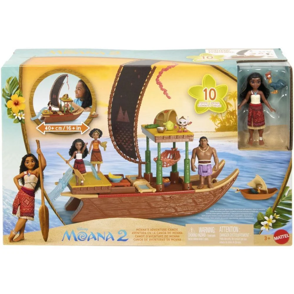 BONECA DISNEY MOANA TRANFORMAÇÃO DE BARCO MATTEL (UNIDADE) - imagem 14
