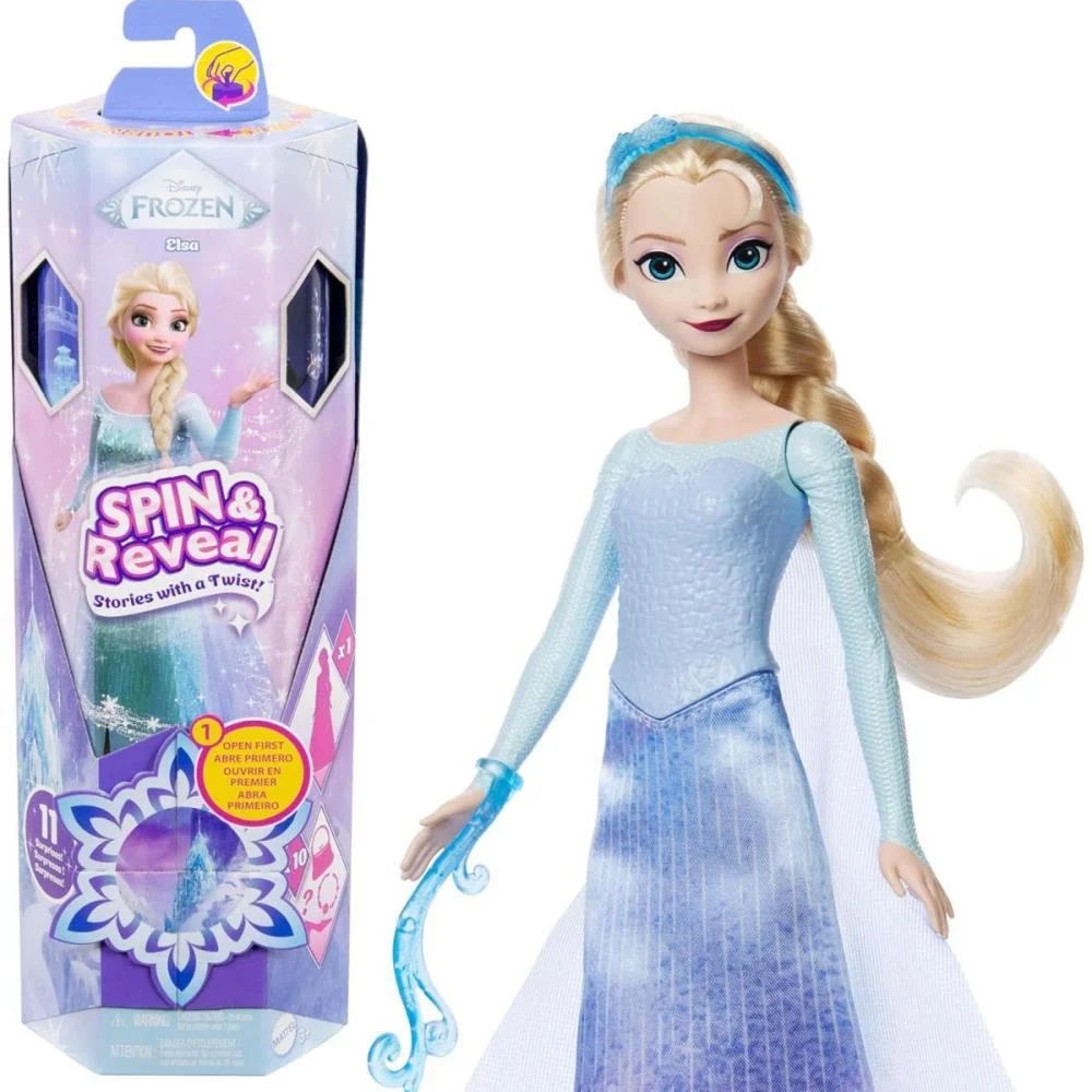 BONECA DISNEY FROZEN ELSA SPIN E REVEAL MATTEL (UNIDADE) - imagem 9