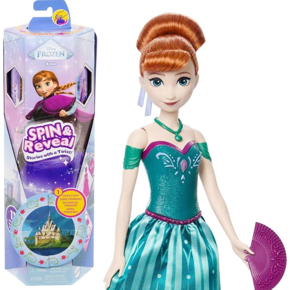 BONECA DISNEY FROZEN ANNA SPIN E REVEAL MATTEL (UNIDADE) - imagem 8
