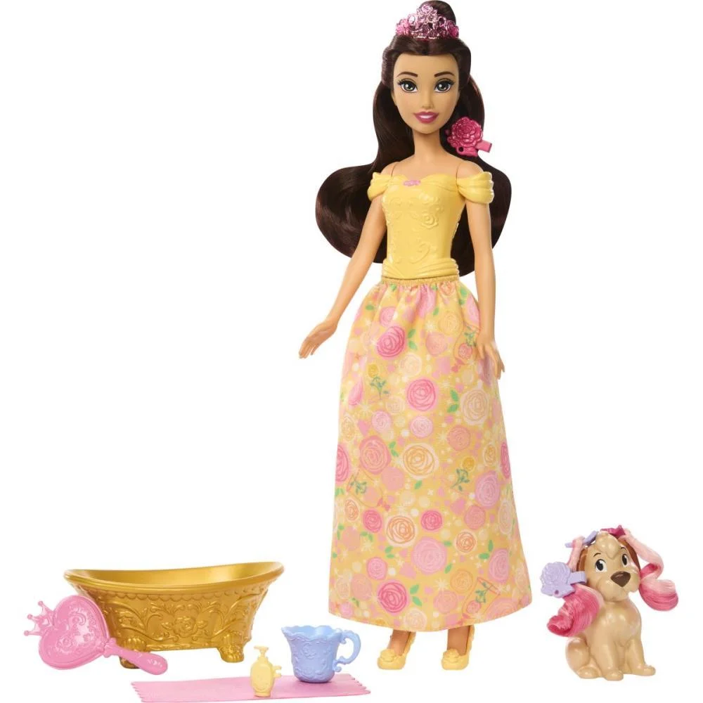 BONECA DISNEY PRINCESA BELA COM CACHORRINHO MATTEL (UNIDADE) - imagem 2
