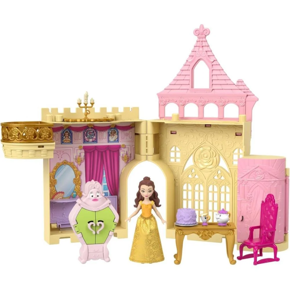 BONECA DISNEY PRINCESA MINI CASTELO DA BELA MATTEL (UNIDADE) - imagem 2