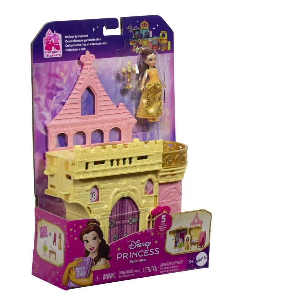 BONECA DISNEY PRINCESA MINI CASTELO DA BELA MATTEL (UNIDADE) - imagem 14