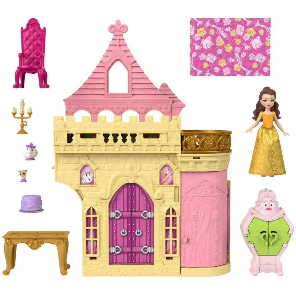 BONECA DISNEY PRINCESA MINI CASTELO DA BELA MATTEL (UNIDADE) - imagem 3
