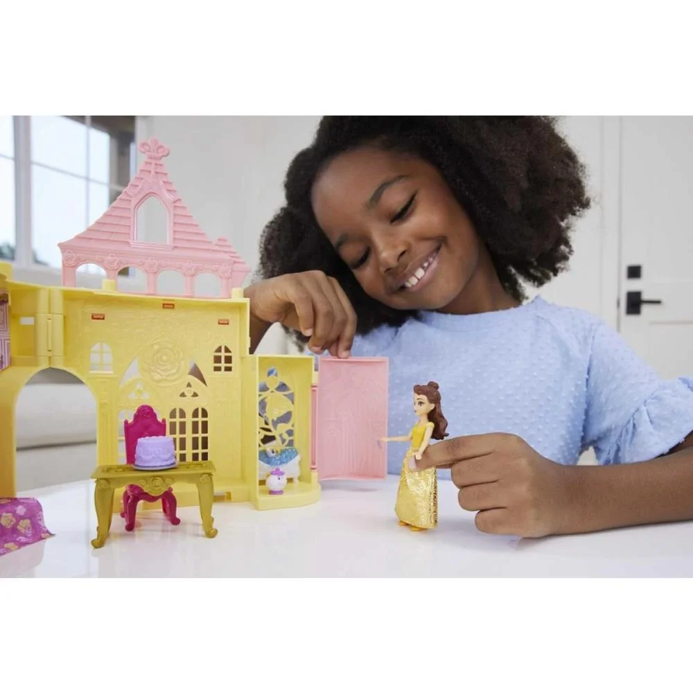 BONECA DISNEY PRINCESA MINI CASTELO DA BELA MATTEL (UNIDADE) - imagem 10