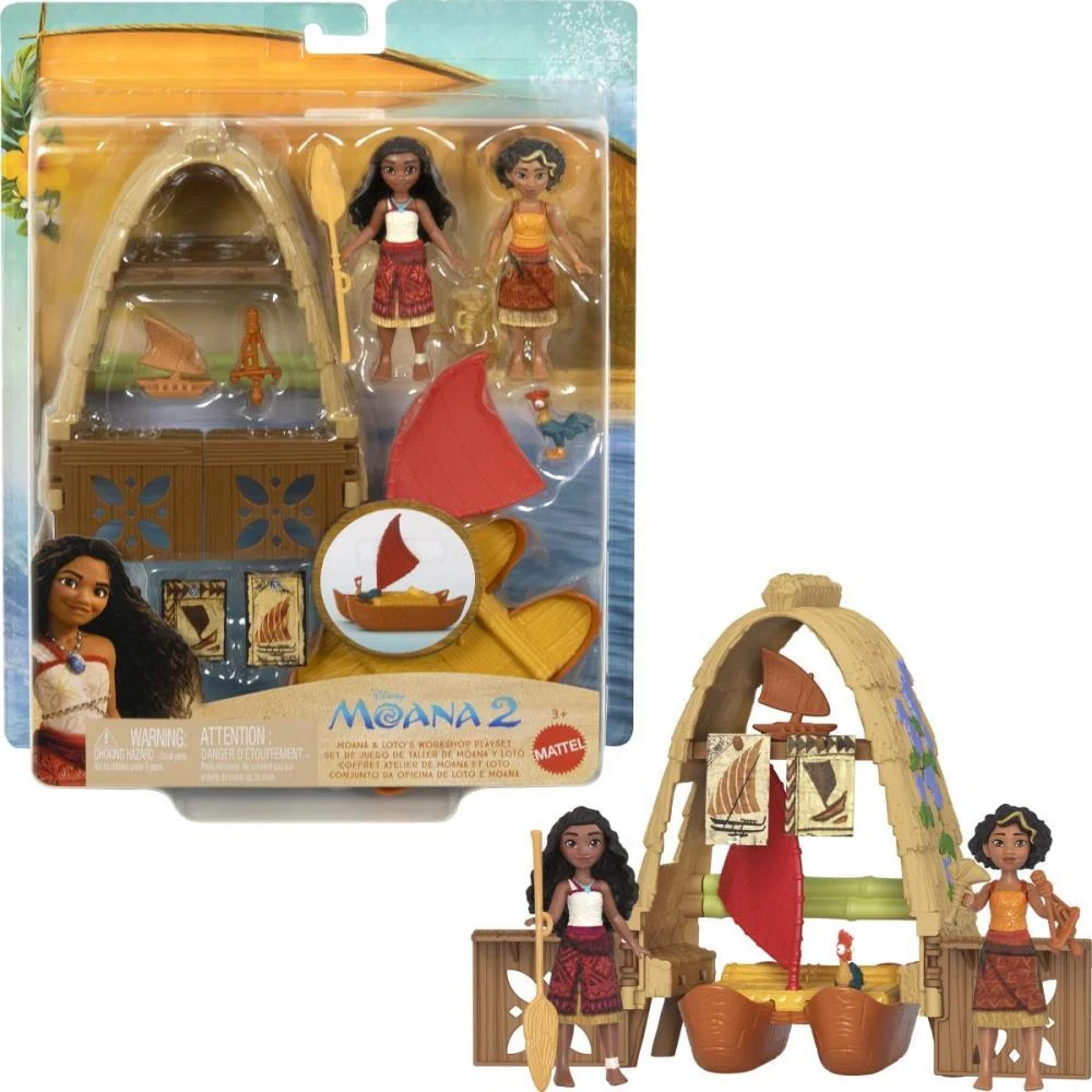 BONECA DISNEY MOANA MINI PLAYSET MOANA E AMI MATTEL (UNIDADE) - imagem 8