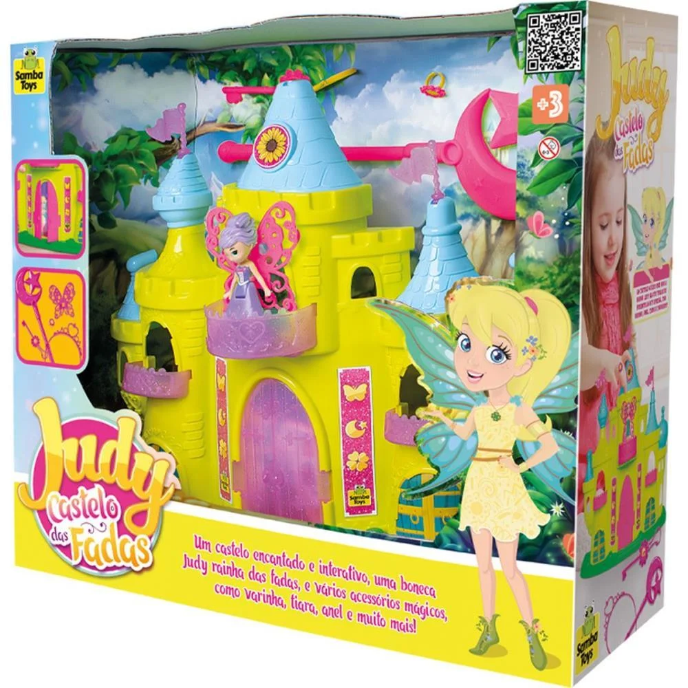 CASINHA DE BONECA JUDY CASTELO ENCANTADO FADAS SAMBA TOYS (UNIDADE) - imagem 4