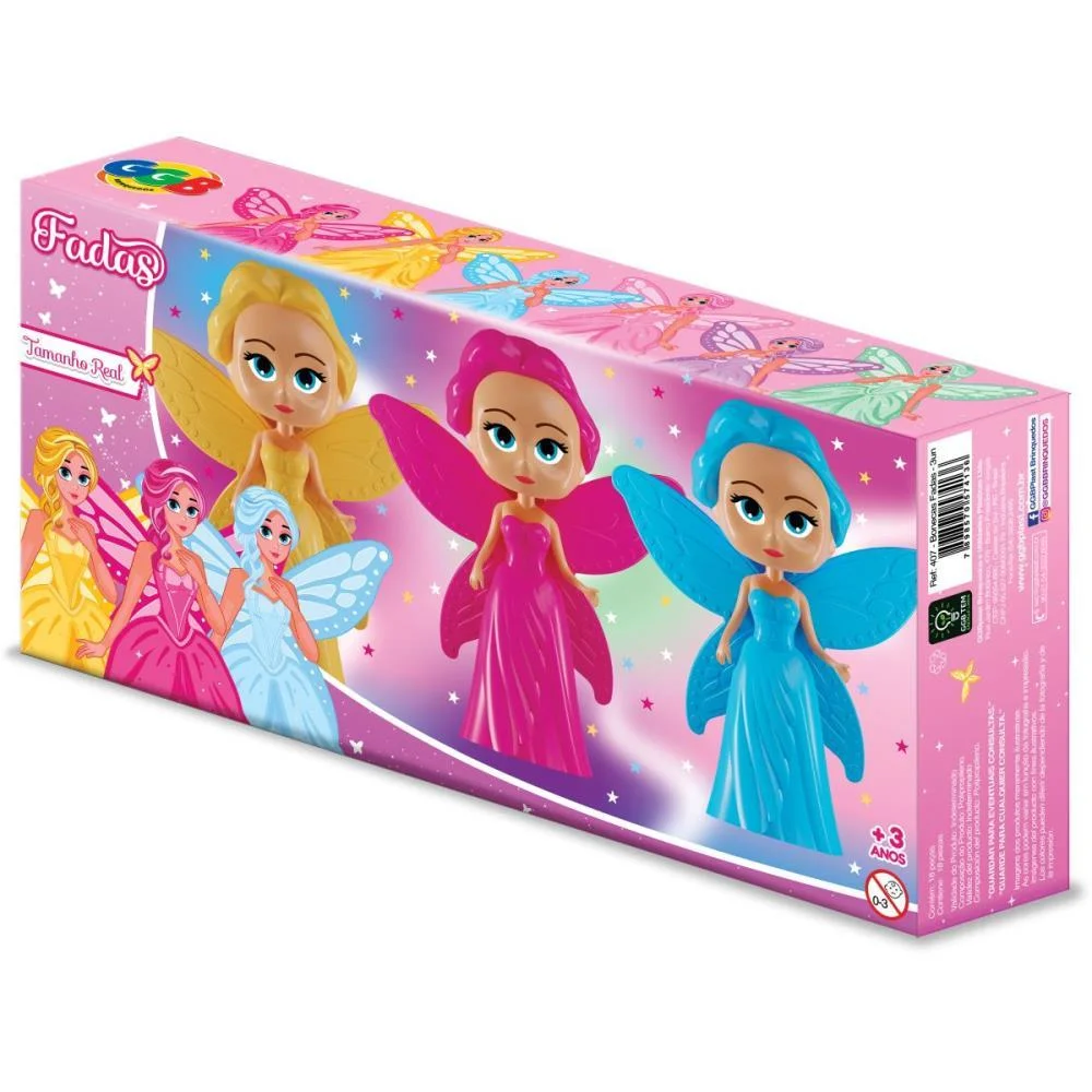 BRINQUEDO PARA MONTAR BONECA FADAS C/3UNID. GGB PLAST (UNIDADE) - imagem 2