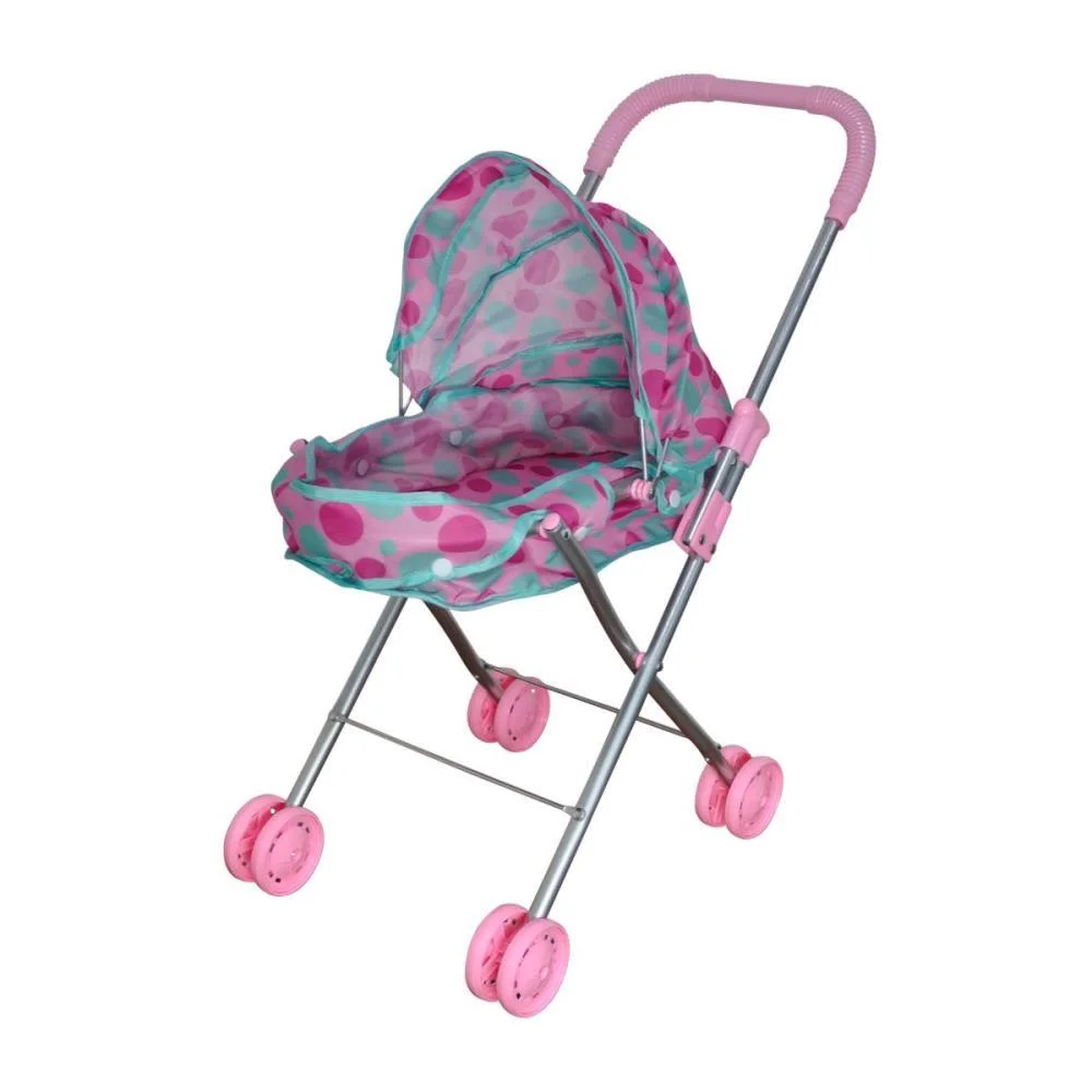 CARRINHO DE BONECA PASSEIO DIVERTIDO BERCO ROSA DM TOYS (UNIDADE) - imagem 3