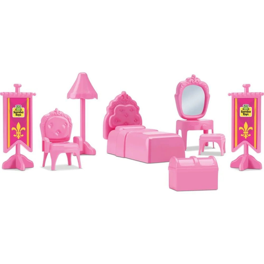 CASINHA DE BONECA CASTELO DE PRINCESA DA JUDY SAMBA TOYS (UNIDADE) - imagem 5