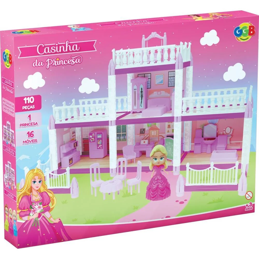 CASINHA DE BONECA CASINHA DA PRINCESA 110PCS GGB PLAST (UNIDADE) - imagem 4